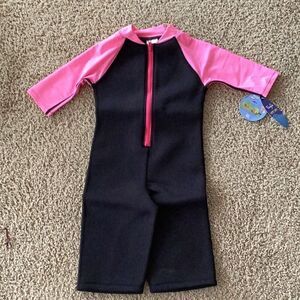 NWT Tuga Sun Swim Protection UPF 50+ Neoprene Wetsuit Girls 7/8 years